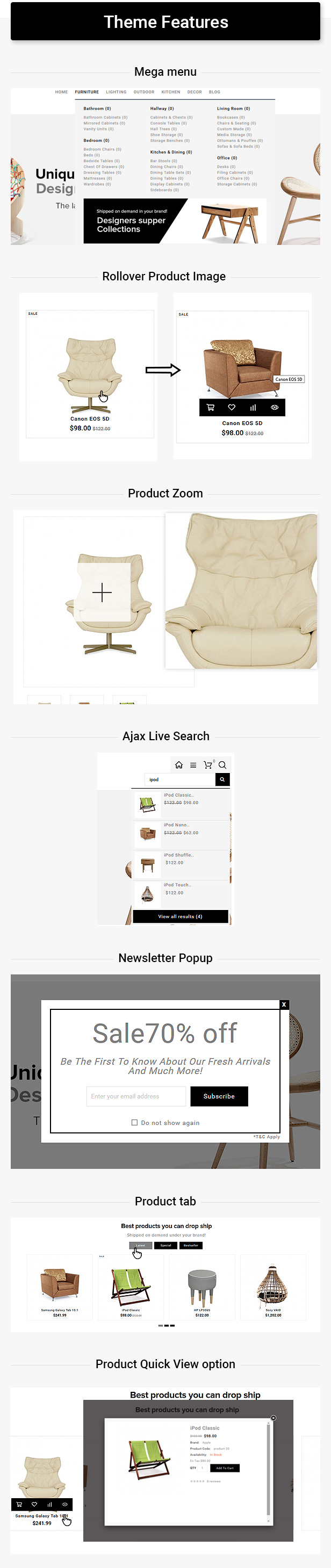 Luma Furniture Responsive Opencart 3 Stores - 2