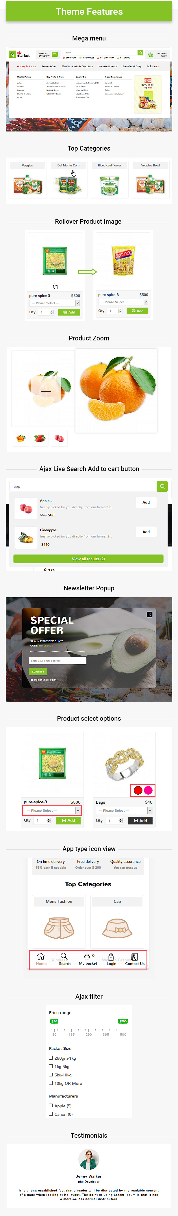 Bigmarket - Multipurpose Responsive  Fashion And Grocery Opencart 3.X Theme - 2